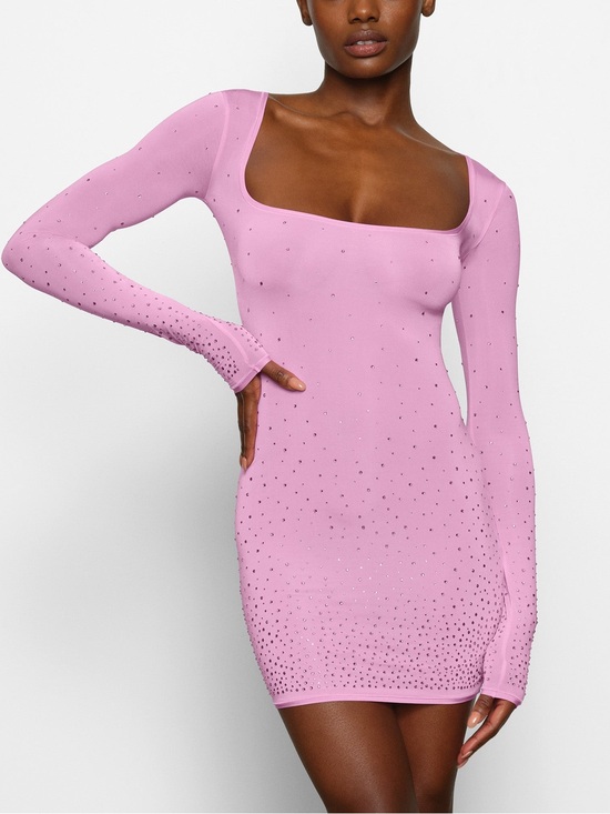 Skims Dresses & Skirts - Skims JELLY SHEER RHINESTONE DRESS